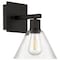 Access Lighting Port Nine Martini, Martini LED Wall Sconce, Matte Black Finish, Clear Glass 63143LEDDLP-MBL/CLR - alternate 7